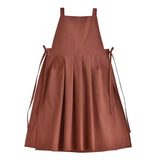 sleeveless apron, bib apron, apron with pockets, kitchen apron, baking apron, pet care apron, art apron, nail art apron, milk tea apron, Australian apron, home cook apron, craft apron - Brown - Size M