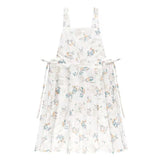 sleeveless apron, bib apron, apron with pockets, kitchen apron, baking apron, pet care apron, art apron, nail art apron, milk tea apron, Australian apron, home cook apron, craft apron - Pod - shaped Flowers - Size M