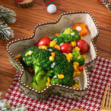 Christmas baking dish, ceramic baking ware, festive tableware, food-grade baking dish, heat-resistant dish, holiday dinnerware, Australian kitchen, Christmas gift idea, ceramic bakeware Australia - Green - Size 800ML
