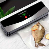 Silver Black USB Charging Food Vacuum Sealer Indoor Kitchen Outdoor Camping Food In Australia - Darrahopens