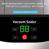 Silver Black USB Charging Food Vacuum Sealer Indoor Kitchen Outdoor Camping Food In Australia - Darrahopens