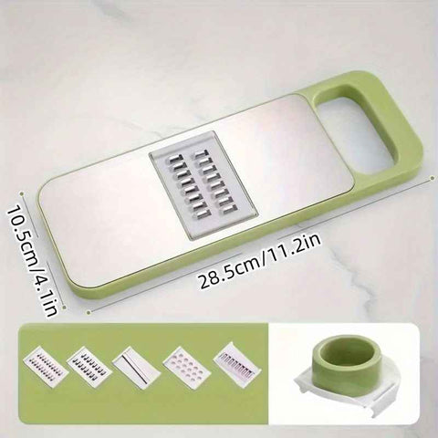 Green Vegetable Slicer 6-Piece Set Kitchen Tool Meal Prep Vegetable Cutting Durable In Australia - Darrahopens