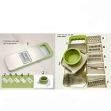 Green Vegetable Slicer 6-Piece Set Kitchen Tool Meal Prep Vegetable Cutting Durable In Australia - Darrahopens