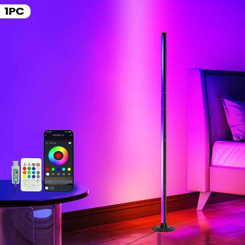 Smart LED Floor Lamp RGBICB Mood Light Ambient Light With Backlight - Rainbow - Size 01 In Australia - Darrahopens