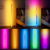 Smart LED Floor Lamp RGBICB Mood Light Ambient Light With Backlight - Rainbow - Size 01 In Australia - Darrahopens