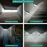 Solar Wall Light 180 LED PIR Motion Sensor Outdoor Garden Light IP65 Waterproof - Black - Size 001 In Australia - Darrahopens