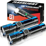 High-Power Flashlight Zoom Flashlight IP44 Flashlight Outdoor Flashlight - Black - Size 01 In Australia - Darrahopens