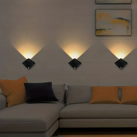 Manta Ray Wall Lamp Ocean Themed Wall Light Unique Wall Lamp Coastal Home Decor - Black - Size Battery model