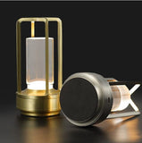 Camping Night Lamp Rechargeable Lamp Portable Camping Light ABS Lamp Touch - Silver - Size 01