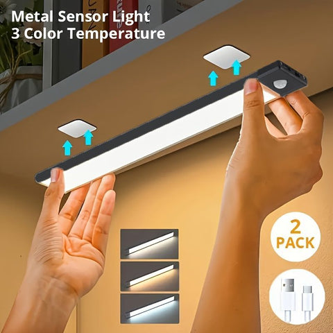 Motion Sensor Night Light LED Night Light Bar Home Lighting Garden Lighting - Black - Size 50CM