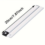 Motion Sensor Night Light LED Night Light Bar Home Lighting Garden Lighting - Silver - Size 20CM