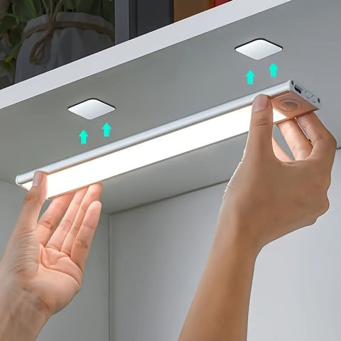 Motion Sensor Night Light LED Night Light Bar Home Lighting Garden Lighting - Silver - Size 40CM
