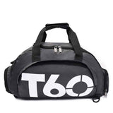 Travel Duffel Bag T60 Duffel Durable Travel Bag Stylish Gym Bag Weekend Bag - black and white - Size 45-25-23CM