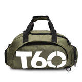 Travel Duffel Bag T60 Duffel Durable Travel Bag Stylish Gym Bag Weekend Bag - Black and yellow - Size 50-30-28CM