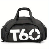 Travel Duffel Bag T60 Duffel Durable Travel Bag Stylish Gym Bag Weekend Bag - Dark Gray - Size 45-25-23CM
