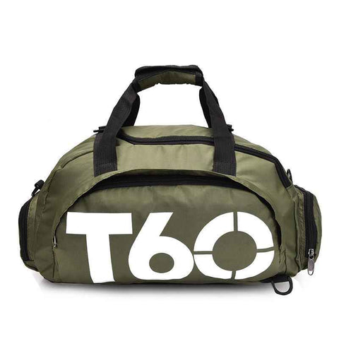 Travel Duffel Bag T60 Duffel Durable Travel Bag Stylish Gym Bag Weekend Bag - Military green - Size 45-25-23CM