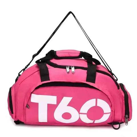Travel Duffel Bag T60 Duffel Durable Travel Bag Stylish Gym Bag Weekend Bag - Rose red - Size 45-25-23CM