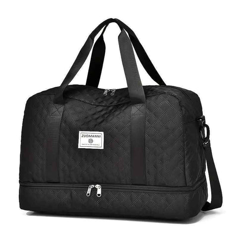 Luxury Duffle Bag Oversized Duffle Travel Bag Gym Bag Multiple Compartments Wet - Black - Size 01 In Australia - Darrahopens