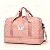 Luxury Duffle Bag Oversized Duffle Travel Bag Gym Bag Multiple Compartments Wet - Black - Size 01 In Australia - Darrahopens