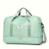 Luxury Duffle Bag Oversized Duffle Travel Bag Gym Bag Multiple Compartments Wet - Light Green - Size 01 In Australia - Darrahopens