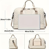 Luxury Duffle Bag Oversized Duffle Travel Bag Gym Bag Multiple Compartments Wet - Light Green - Size 01