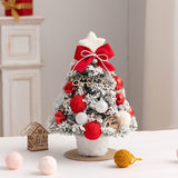 mini desktop Christmas tree, flocked pink Christmas tree, Christmas tree set, Christmas decorations, DIY Christmas tree, Christmas gift, office Christmas decor, festive tabletop tree - Christmas - Size 2 In Australia - Darrahopens