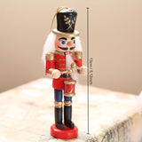 Nutcracker Soldier Figurine Set, Christmas Decorations, Birthday Gift, Hand-painted Nutcrackers, Holiday Decor, Australian Christmas Decor, Kids Gift, Figurine Collection, Festive Home Decor - Red - Size 6pcs In Australia - Darrahopens