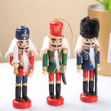 Nutcracker Soldier Figurine Set, Christmas Decorations, Birthday Gift, Hand-painted Nutcrackers, Holiday Decor, Australian Christmas Decor, Kids Gift, Figurine Collection, Festive Home Decor - Red - Size 6pcs