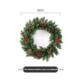 Christmas wreath, artificial wreath, red berries, pine cones, 30CM wreath, Christmas decoration, festive home decor, wreath for door, holiday centrepiece - Red - Size 40CM In Australia - Darrahopens