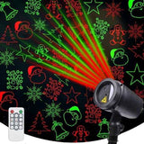 Christmas Outdoor Laser Light Outdoor Laser Projector Festive Laser Decorations - Black - Size 01