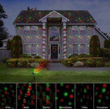 Christmas Outdoor Laser Light Outdoor Laser Projector Festive Laser Decorations - Black - Size 01