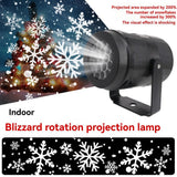 LED Christmas Projection Light Christmas Decorations Winter Wonderland Decor - Black - Size snowflake In Australia - Darrahopens