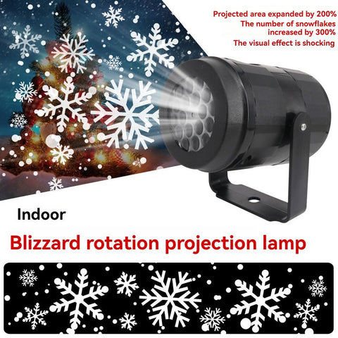 LED Christmas Projection Light Christmas Decorations Winter Wonderland Decor - Black - Size snowflake In Australia - Darrahopens