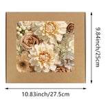 White Nude Artificial Flowers Faux Roses DIY Flower Arrangement Wedding Decorations In Australia - Darrahopens