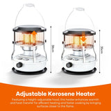 Portable Kerosene Heater Lift-Up Heater Indoor Outdoor Heater Camping Heater - White - Size set In Australia - Darrahopens