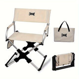 folding camping chair, portable outdoor seat, camping furniture, lightweight folding chair, carry bag included, Australian outdoor gear-Beige