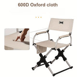 folding camping chair, portable outdoor seat, camping furniture, lightweight folding chair, carry bag included, Australian outdoor gear-Beige