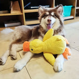 Dog Toy Plush Dog Toy Chew Resistant Toy Squeaky Dog Toy Duck Shaped Dog Toy - Yellow - Size large In Australia - Darrahopens