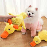 Dog Toy Plush Dog Toy Chew Resistant Toy Squeaky Dog Toy Duck Shaped Dog Toy - Yellow - Size large In Australia - Darrahopens