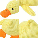 Dog Toy Plush Dog Toy Chew Resistant Toy Squeaky Dog Toy Duck Shaped Dog Toy - Yellow - Size large In Australia - Darrahopens