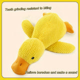 Dog Toy Plush Dog Toy Chew Resistant Toy Squeaky Dog Toy Duck Shaped Dog Toy - Yellow - Size large In Australia - Darrahopens