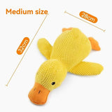 Dog Toy Plush Dog Toy Chew Resistant Toy Squeaky Dog Toy Duck Shaped Dog Toy - Yellow - Size large