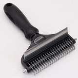 Pet Hair Remover Brush Double-Sided Pet Brush Pet Grooming Tool Dog Brush Cat - Blue - Size Small size -fine teeth 67