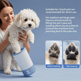 Pet Foot Washing Cup Electric Paw Cleaner Dog Paw Washer Cat Paw Cleaner USB - Blue - Size 01