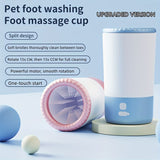 Pet Foot Washing Cup Electric Paw Cleaner Dog Paw Washer Cat Paw Cleaner USB - White - Size 01