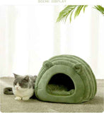 Green Black Cat Cave Bed Cat Furniture Cat Bed Australia Cozy Cat Bed Durable Cat Bed