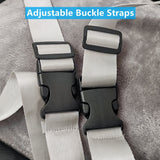 White car dog bed, dog carrier for car, pet travel accessories, dog transport in car, dog car seat, dog travel bed, Australian pet travel, secure dog carrier