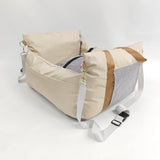 Black White car dog bed, dog carrier for car, pet travel accessories, dog transport in car, dog car seat, dog travel bed, Australian pet travel, secure dog carrier