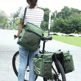 Bicycle Rear Rack Bag Set - Durable & Spacious Cycling Storage-black