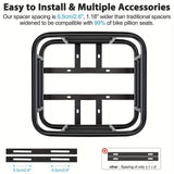 Black bike rear rack, universal bike rack, bicycle cargo rack, bike storage, cycling accessories, Australia bike rack, rear rack for bike, durable bike rack